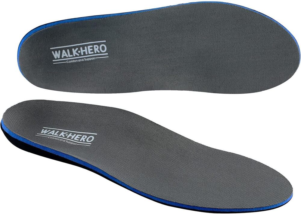 WalkHero Arch Support Inserts for Women Men, Relieve Plantar Fasciitis Orthotic